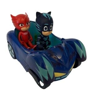 PJ Masks Cat Car with Cat Boy Figure and Owlette Figure